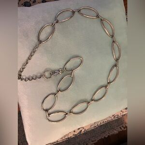 Elegant Silver Chain Necklace or belt 4 ft
